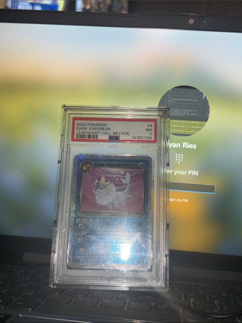 2002 Pokémon Dark Vaporeon Legendary Collection Reverse Foil - Blue
#9
Psa-7